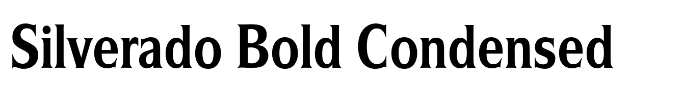 Silverado Bold Condensed